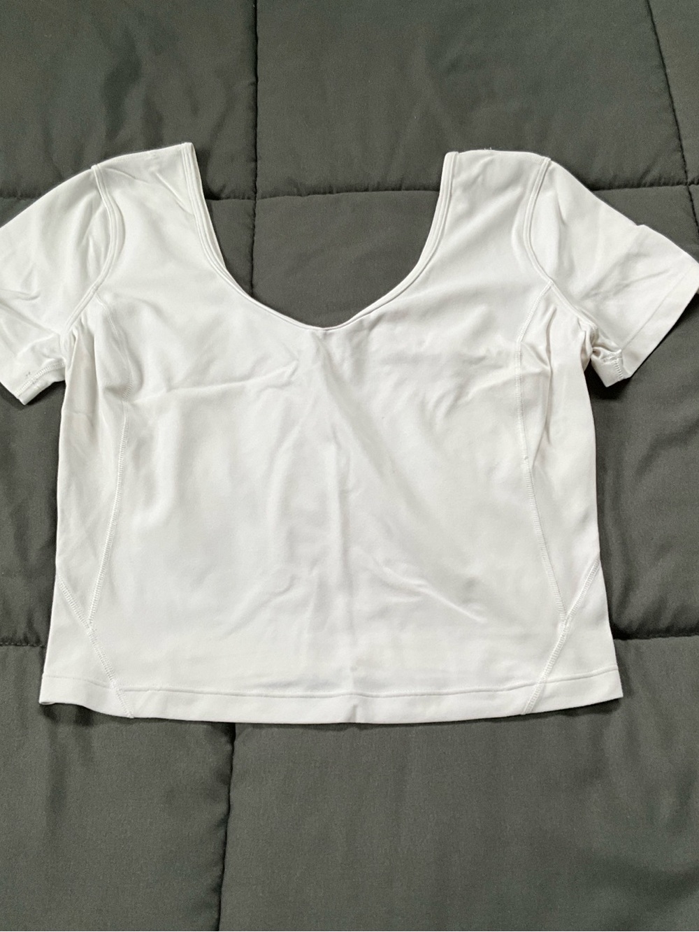lululemon athletica White Align Scoop-Neck Short Sleeve Tee